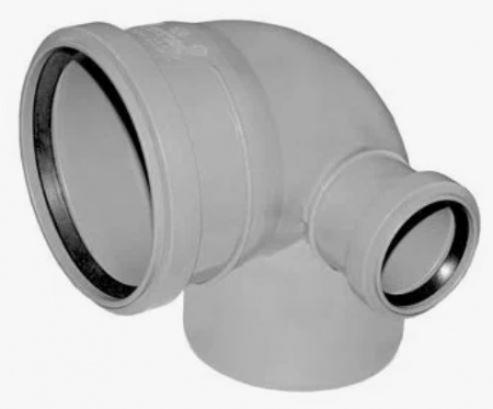 Колено с отводом D110/50*90гр. правое от интернет-магазина stmaster54.ru