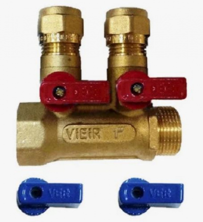 Коллектор запорн. GTN 3/4" х 16 х 2 вых. от интернет-магазина stmaster54.ru