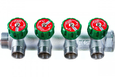 Рег.коллектор 1" НВ с 4отвод.1/2"НР FK3824112 от интернет-магазина stmaster54.ru