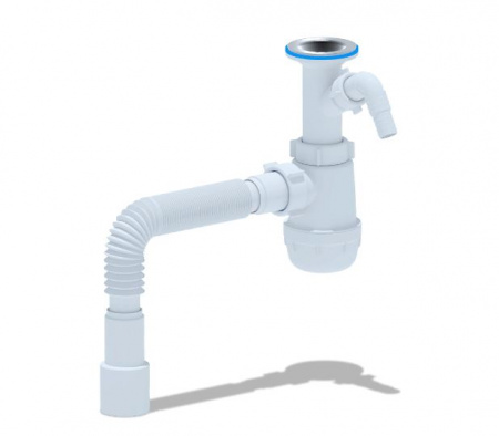 Сифон (A2015) 1,1/2"х40 с г/тр 40х40/50 и отв. ст/м от интернет-магазина stmaster54.ru